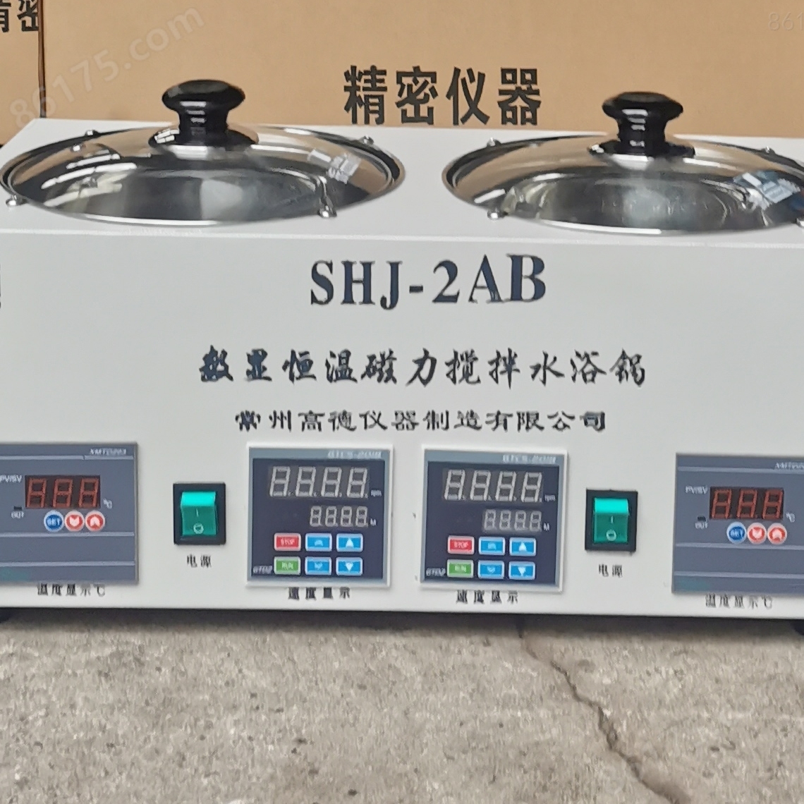 恒速恒温水浴磁力搅拌器SHJ-2AB水槽厂家